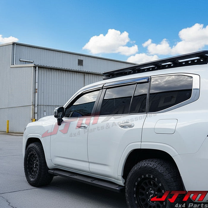 Bonnet Protector Guard + Weather Shields Visors to suit Toyota LC300 Landcruiser