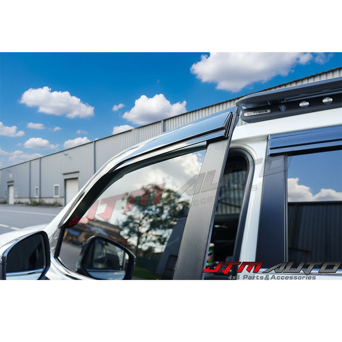 Bonnet Protector Guard + Weather Shields Visors to suit Toyota LC300 Landcruiser