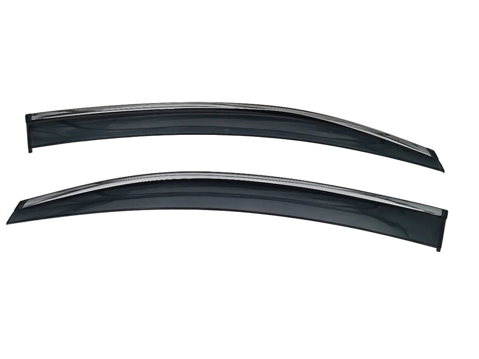 Chrome Weather Shield Weathershield Window Visors for VW Volkswagen Caddy 2005-2020
