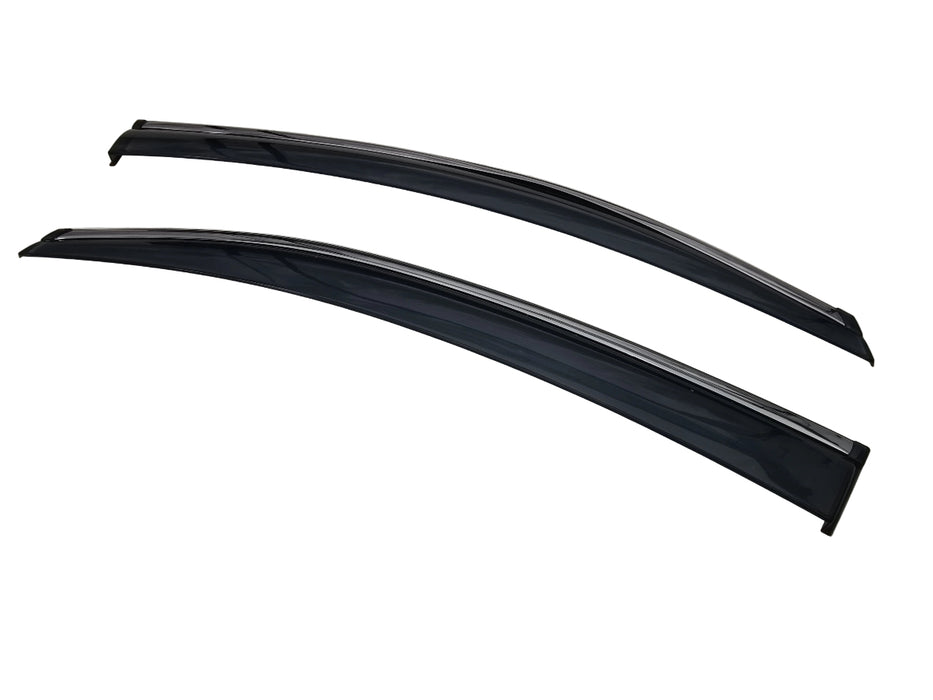 Chrome Weather Shield Weathershield Window Visors for VW Volkswagen Caddy 2005-2020