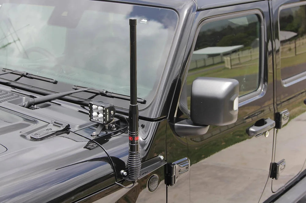 Bonnet LED Brackets LB-074 (Pair) to suit Jeep Wrangler