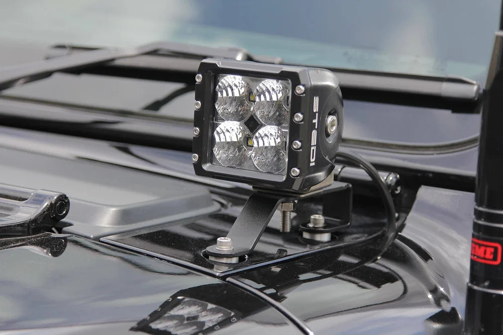 Bonnet LED Brackets LB-074 (Pair) to suit Jeep Gladiator