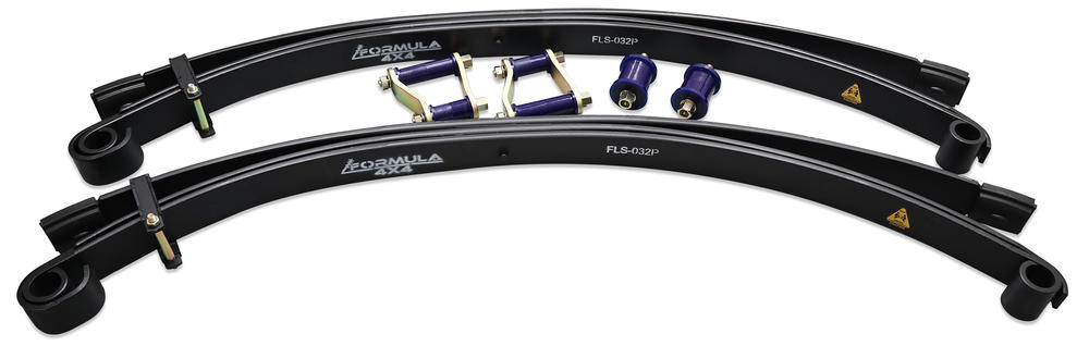 Formula 4x4 Parabolic Leaf Spring Kit - 50mm Lift at 700kg to suit Toyota LandCruiser 78, 79 Series 2007-on