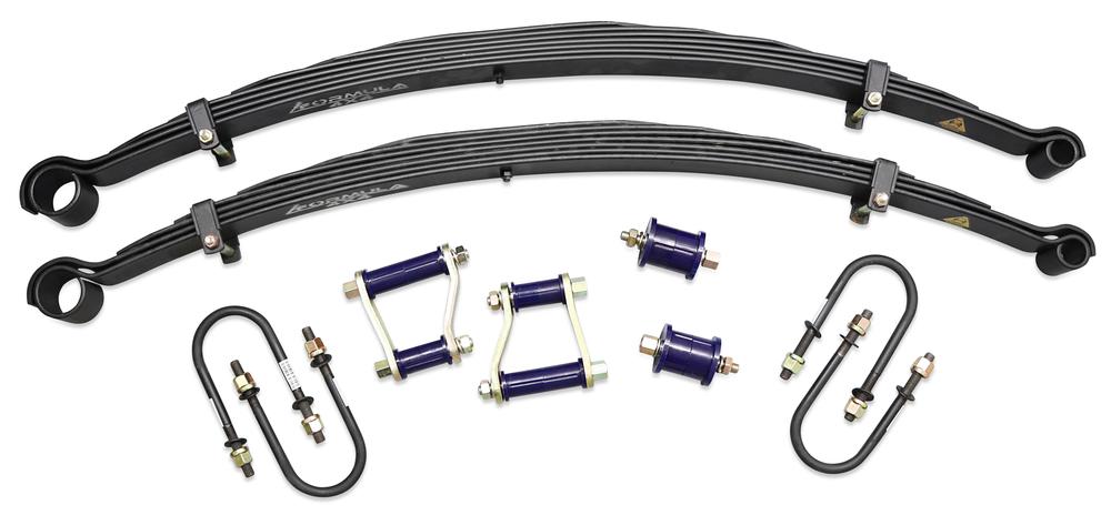 Formula 4x4 Leaf Spring Kit - approx. 50mm Lift at 500-700kg Troopy & Dual Cab & 600-800kg Single Cab to suit Toyota LandCruiser 78, 79 Series 2007 - On