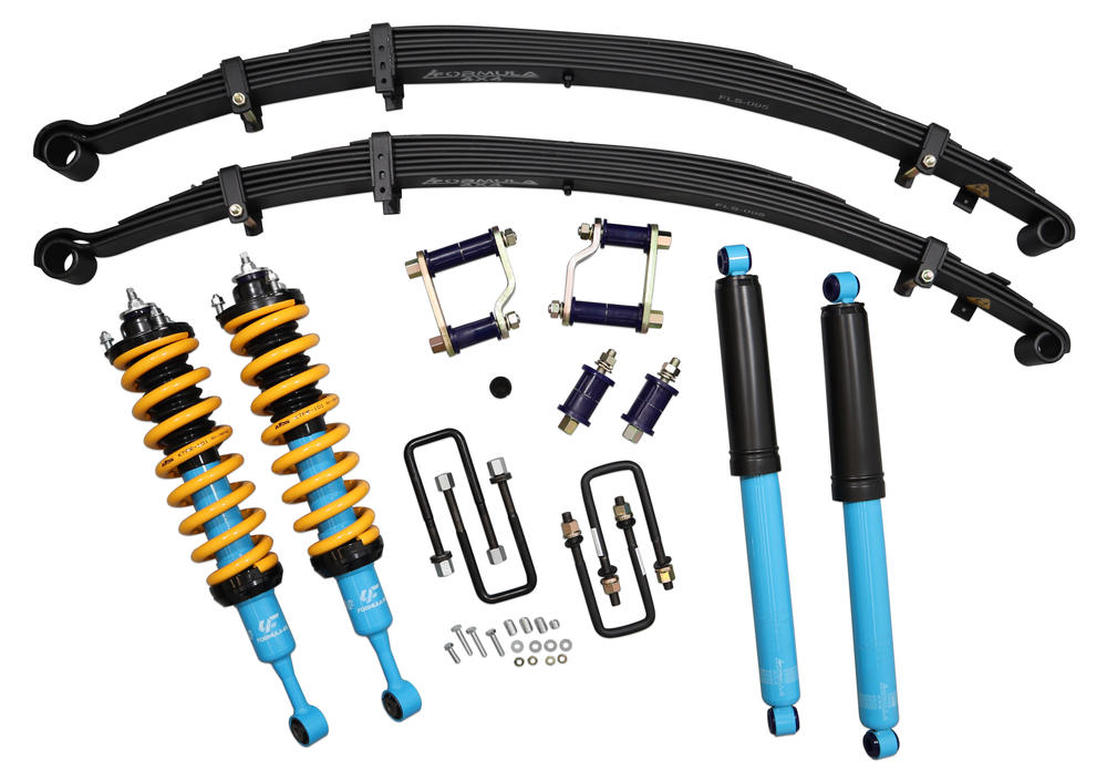 2 Inch 50mm Formula 4x4 Lift Kit with Height Adjustable ReadyStruts to suit Toyota Hilux GUN 2015-2025