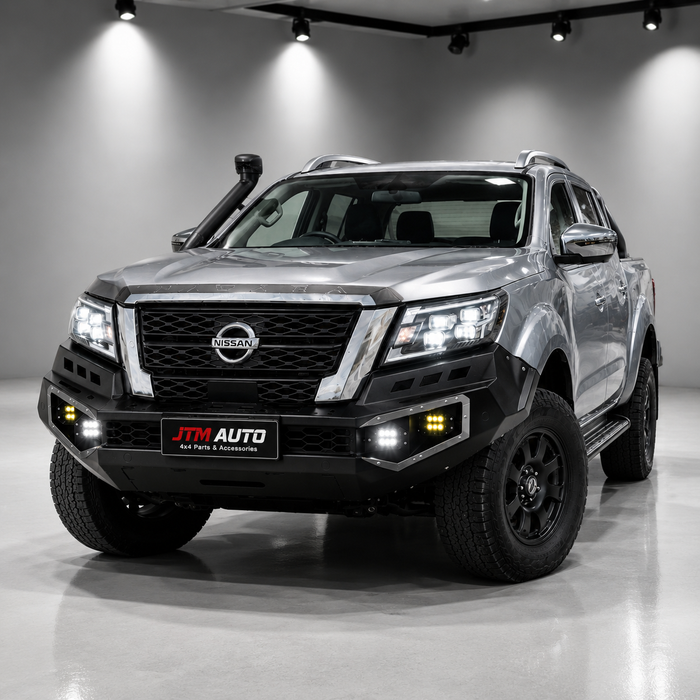 Heavy Duty Deluxe Bull bar Winch compatible for Nissan Navara NP300 D23 2021-2026