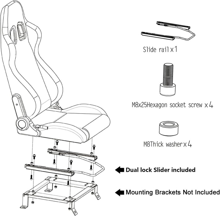 BN PAIR PU Leather BEIGE RACING SPORT SEATS