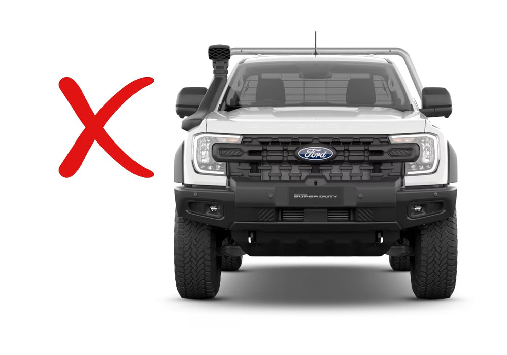 Bonnet Protector Black Guard to suit Ford Ranger Next-Gen 2022-2024 Solid Black