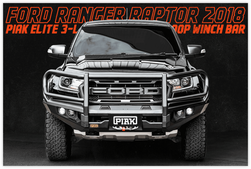 Piak ADR Elite 3 Loop Bull Bar to suit Ford Ranger Raptor 2018-2022