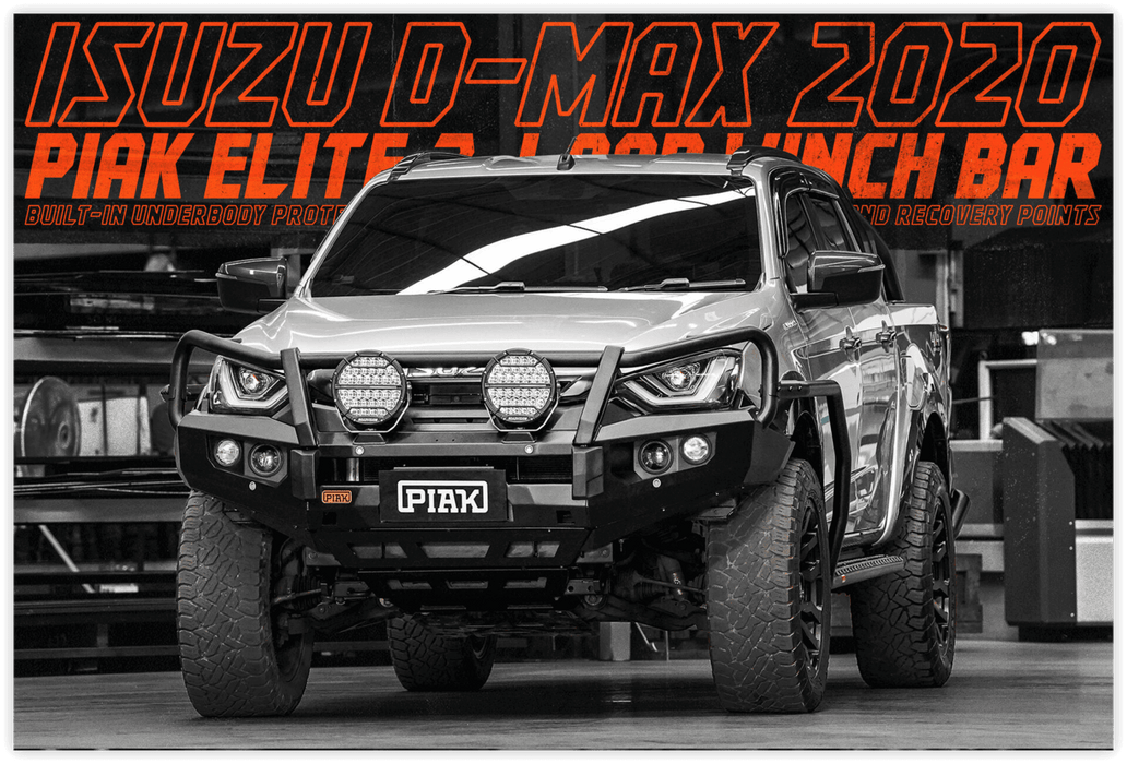 Piak ADR Elite 3 Loop Bull Bar to suit Isuzu D-max 2020-2023 — JTM Auto ...