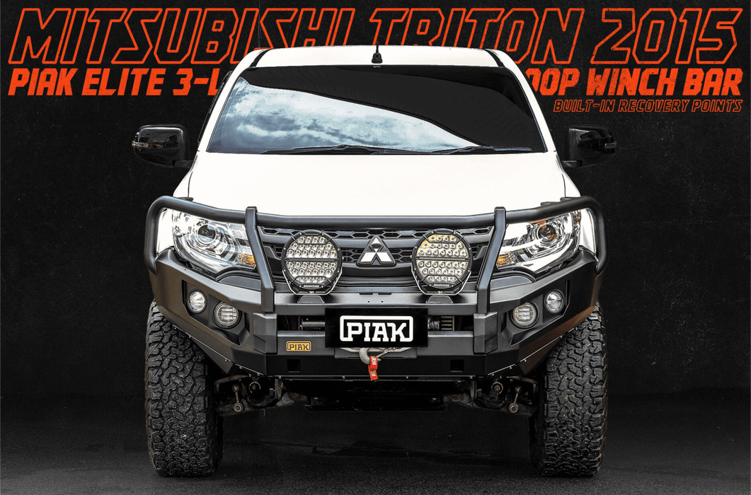 Piak ADR Elite 3 Loop Bull Bar to suit Mitsubishi Triton MQ 2015-2018