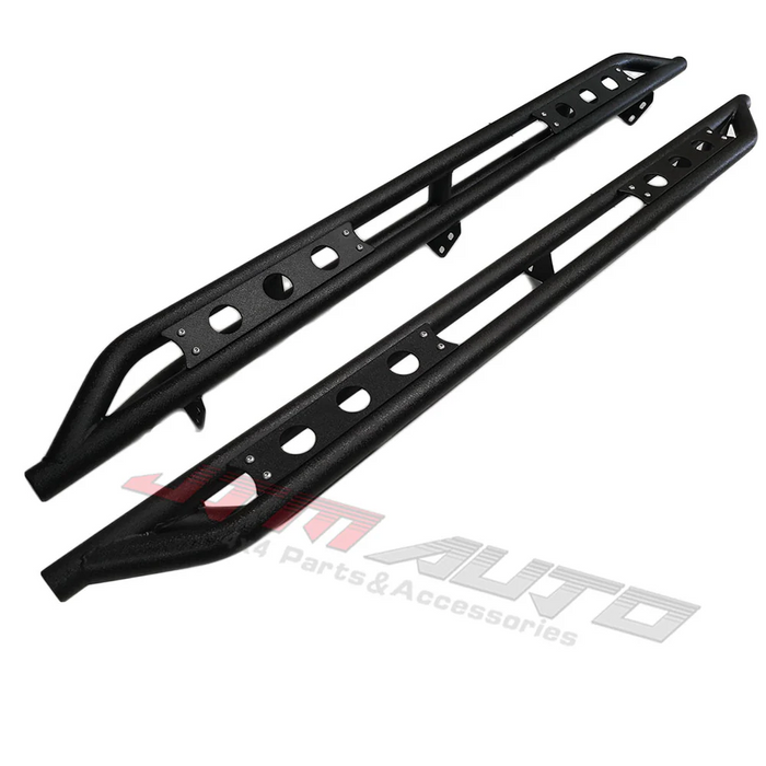Heavy Duty Armor Black Off road Side Steps to suit Nissan Navara NP300 D23 2015+