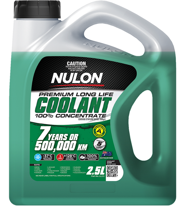 Nulon Green Premium Long Life Coolant 100% Concentrate 2.5L