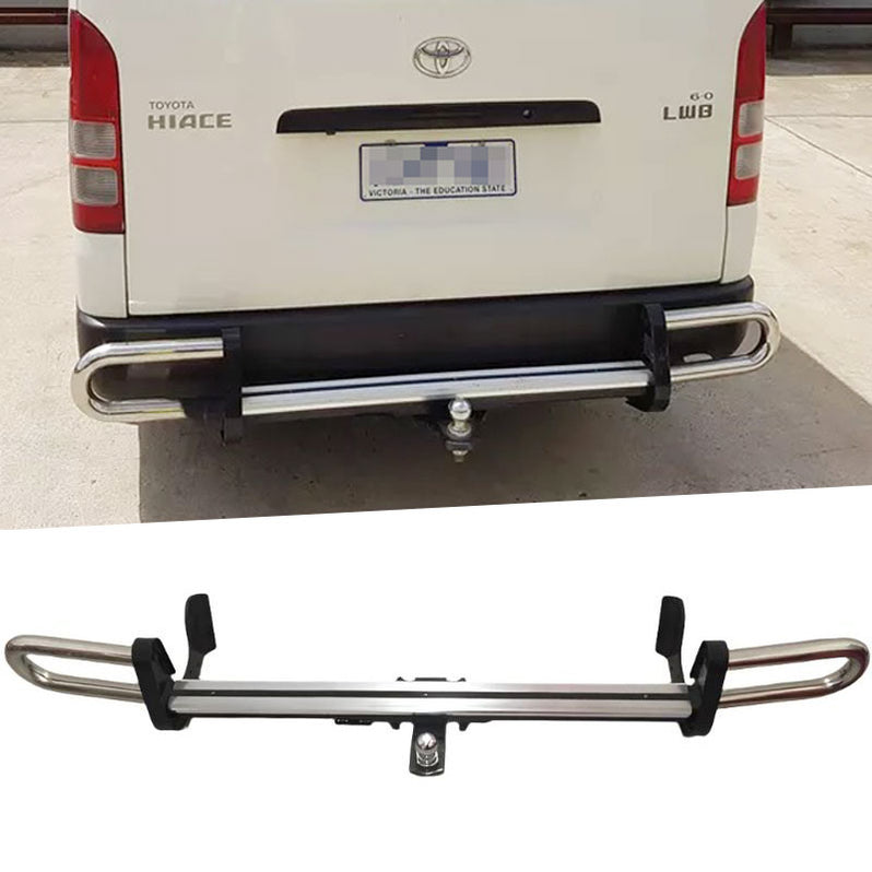Rear Step Bumper TOWBAR Tow Bar OEM Suitable For Toyota Hiace LWB 2005 ...