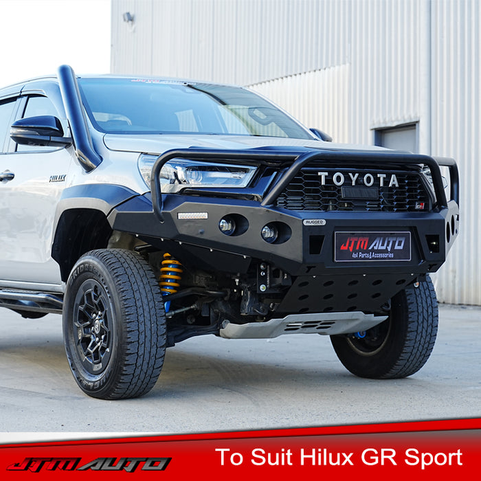 Loop Rugged Bull Bar Bumper Replacement Protection to suit Toyota Hilux GR Sport