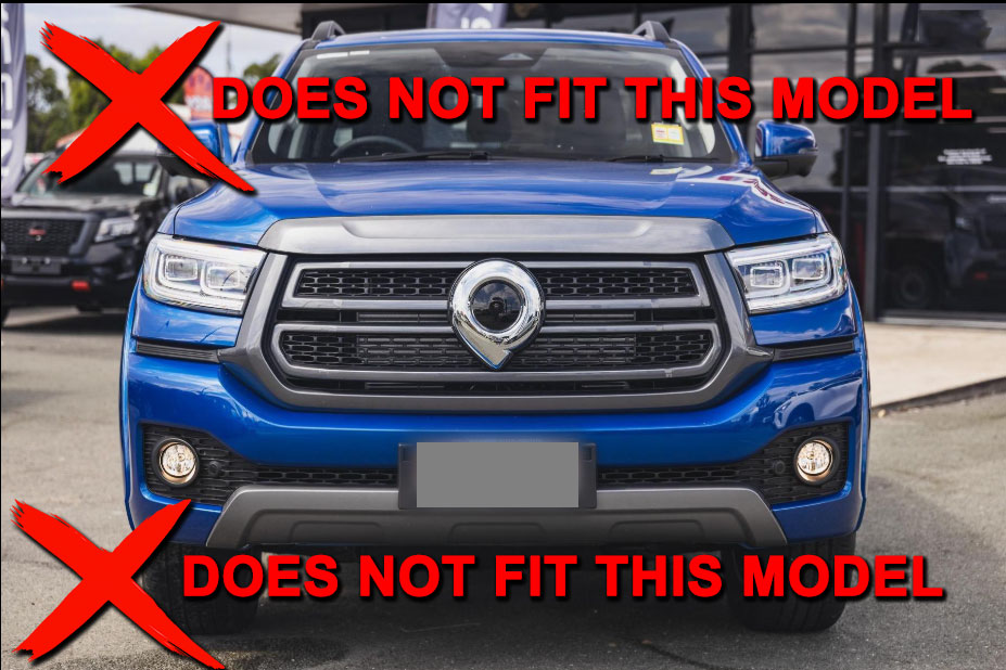 Bonnet Protector + Window Visors to suit GWM Cannon Dual cab 2020-2024