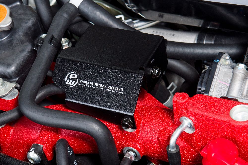 Process West Boost Solenoid Cover (suits Subaru 08+ STI) - Black