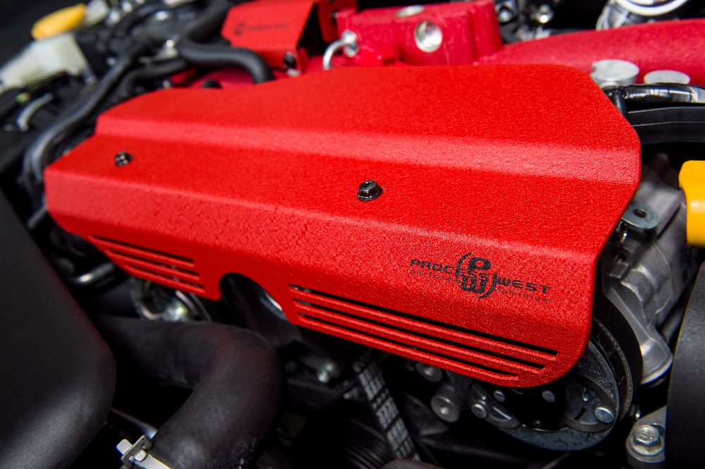 Engine Pulley Garnish (suits Subaru 02-14 WRX & 02+ STI) - Red