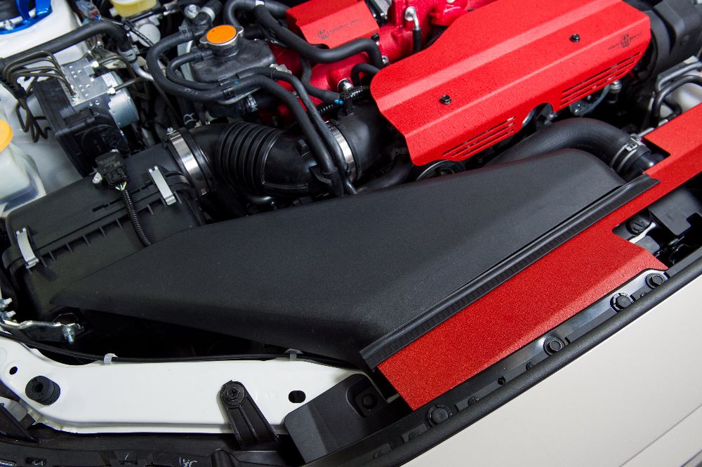 Radiator Cover (suits Subaru 15+ WRX/STI) (suits Intakes w/ Factory Inlet Chute) - Red