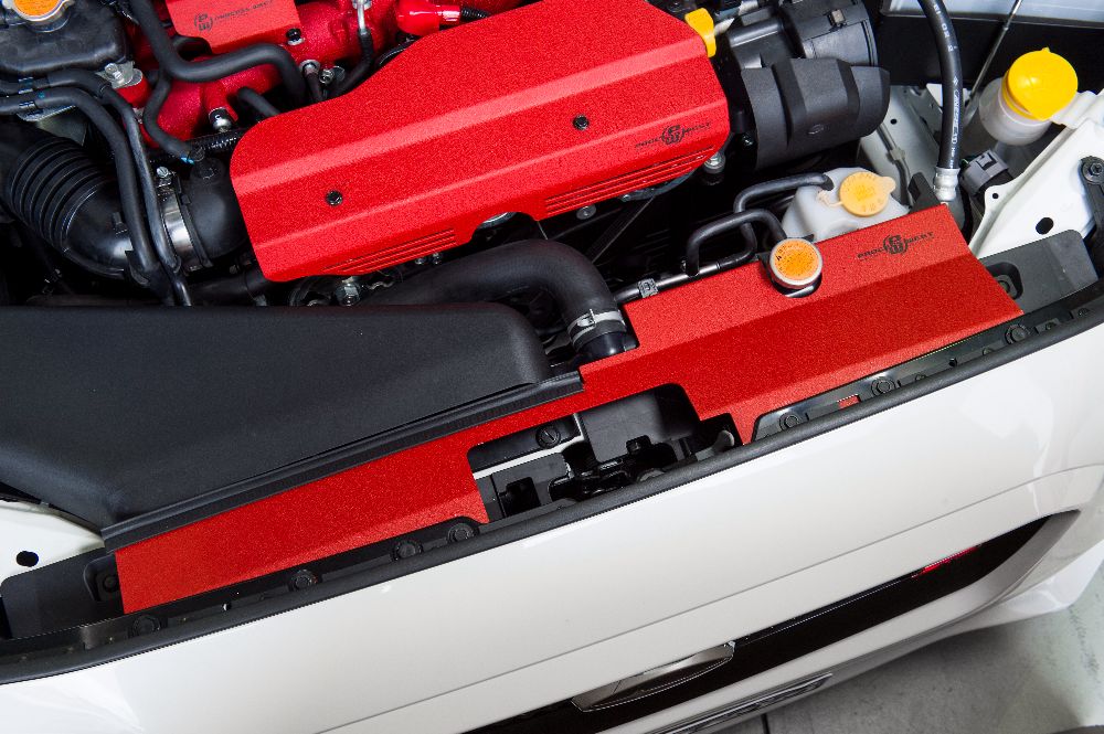 Radiator Cover (suits Subaru 15+ WRX/STI) (suits Intakes w/ Factory Inlet Chute) - Red