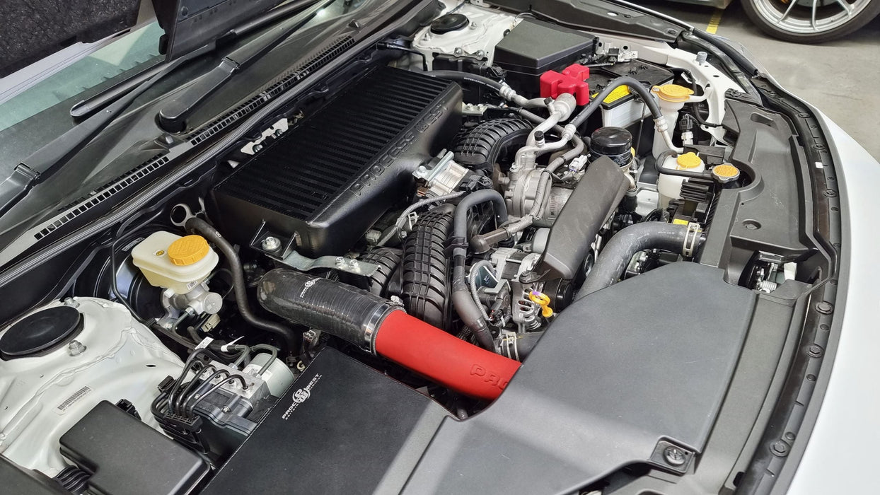 2022+ WRX top mounted intercooler kit black