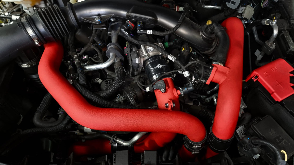 Process West Next Gen Ranger Raptor intercooler piping kit - wrinkle red