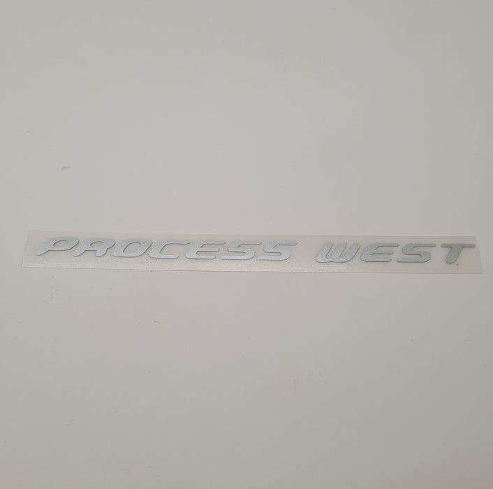 Silver Process West Logo Sticker