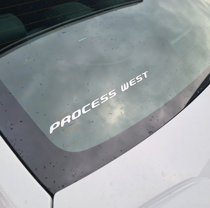 Silver Process West Logo Sticker