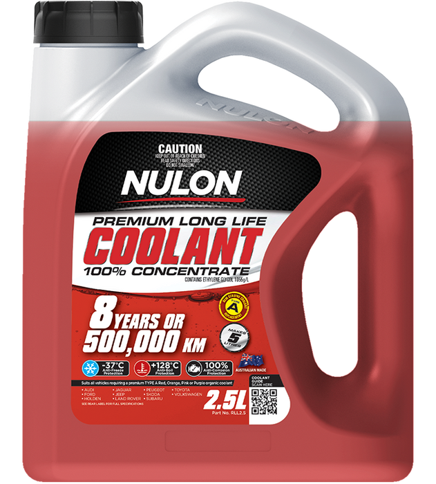 Nulon Red Premium Long Life Coolant 100% Concentrate 2.5L