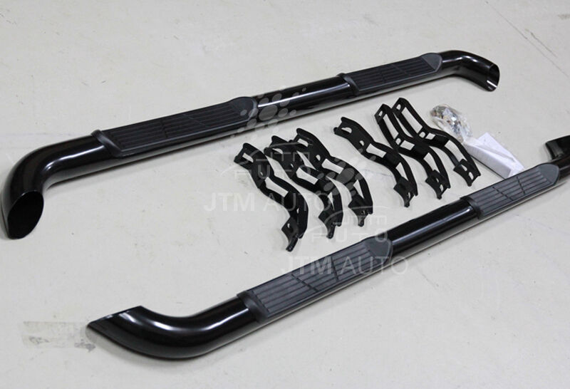 Running Boards Black Steel Side Steps to suit Mazda BT50 Dual Cab 2011-2020