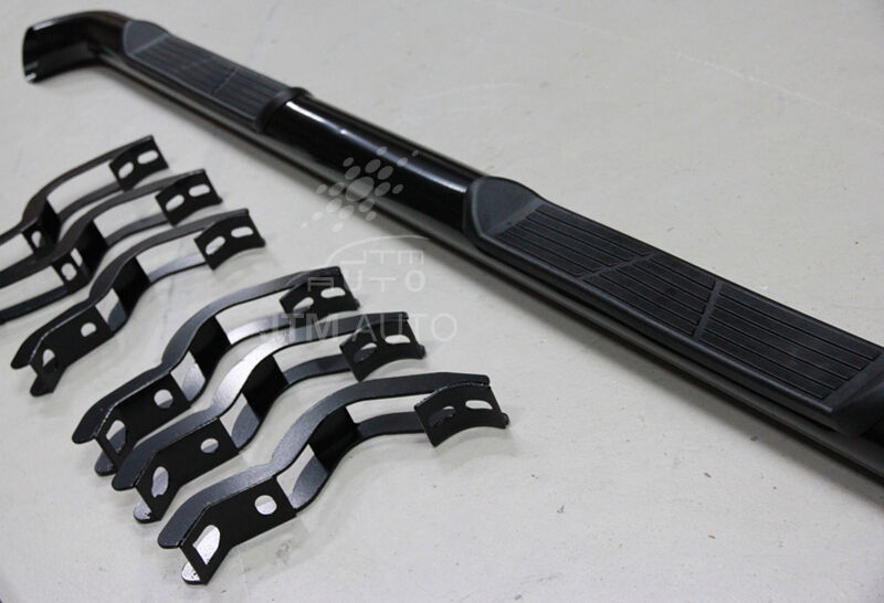 Running Boards Black Steel Side Steps to suit Mazda BT50 Dual Cab 2011-2020