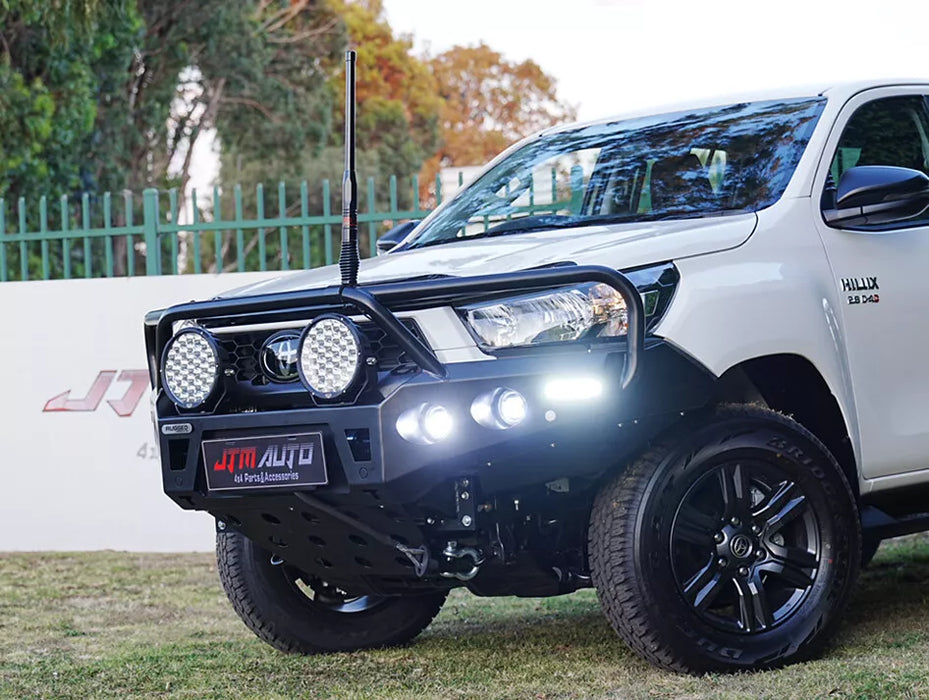 Replacement Protection Rugged Bull Bar Bumper Replacement Protection to suit Toyota Hilux N80 ...