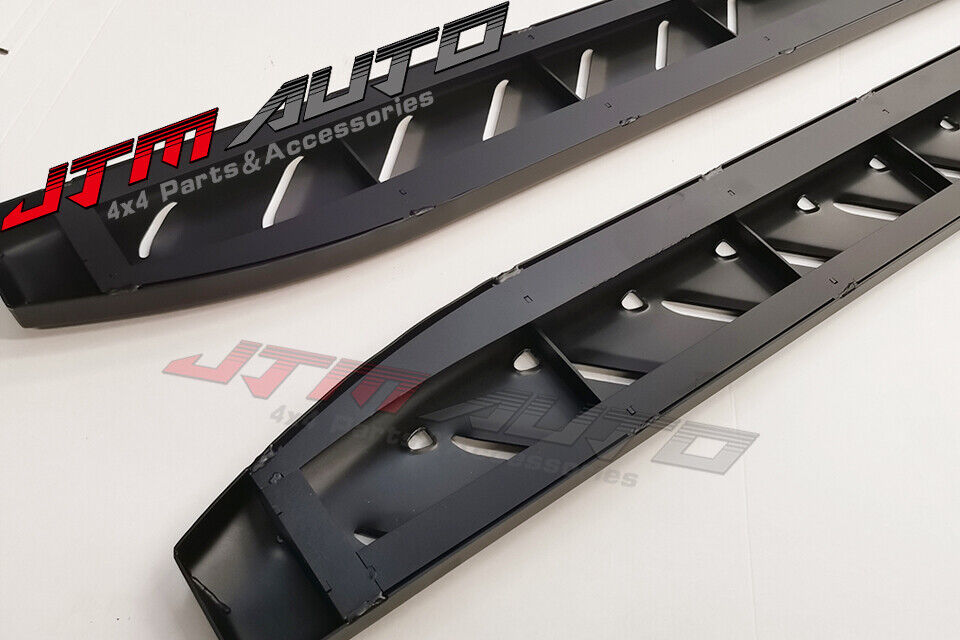 Heavy Duty Shark Bar Black Off road Side Steps to suit Holden Colorado 2012-2020