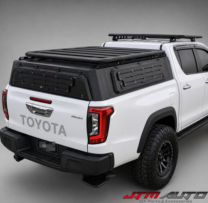 Low Profile Tub Aluminum Canopy Off Road Tactic to suit Toyota Hilux N80 & N90
