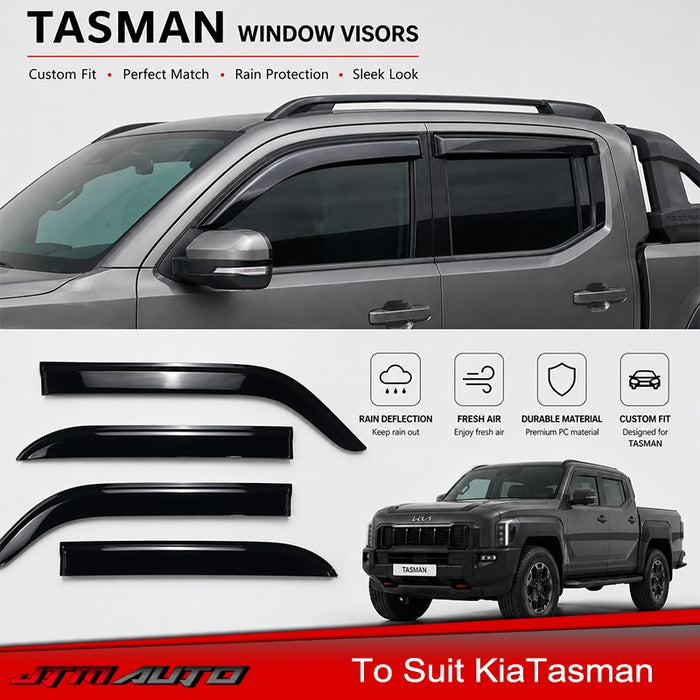 Premium Weathershields Weather Shields Visor to suit Kia Tasman 2025+