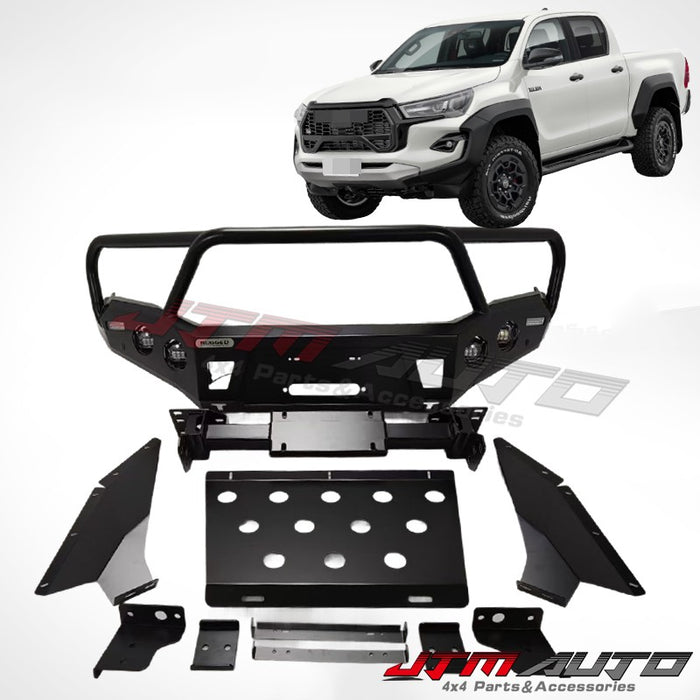 Loop Rugged Bull Bar Bumper Replacement Protection to suit Toyota Hilux GR Sport