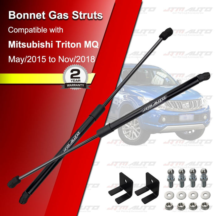 JTM Bonnet Strut Kit to suit Mitsubishi Triton MQ (May/2015-Oct/2018)