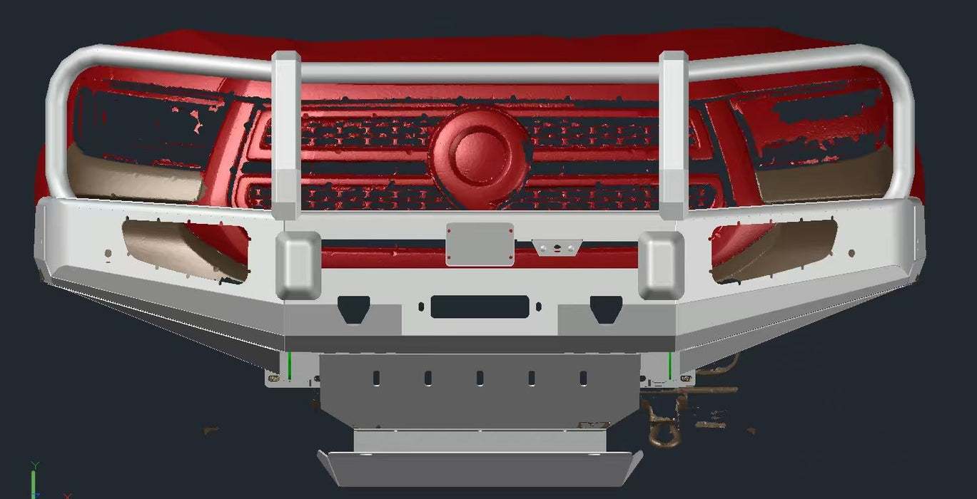 Heavy Duty Steel Bull Bar Winch Compatible for GWM Cannon Ultra 2025+