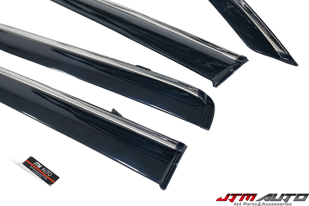 Chrome Trim Weather Shield Weathershield Window Visor to suit GWM Tank 300