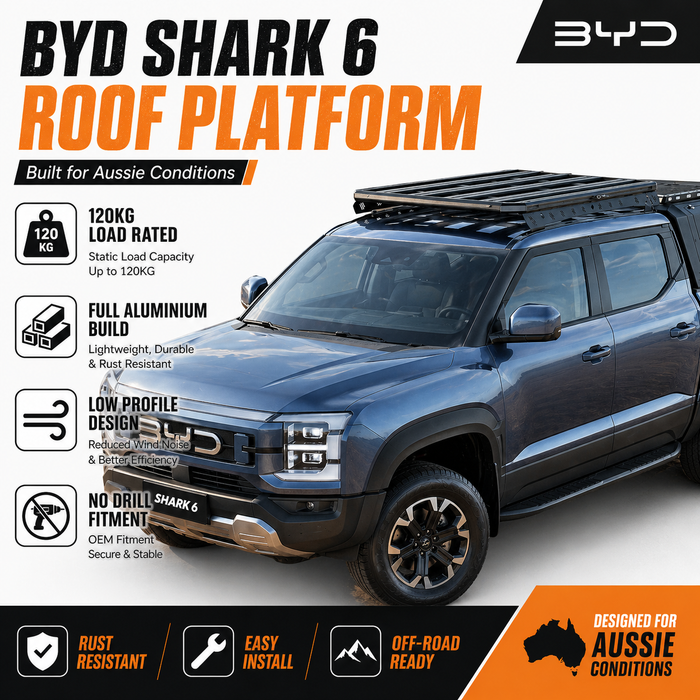 Aluminum Roof Rack Platform Carrier to suit BYD Shark 6 2024 ONWARDS