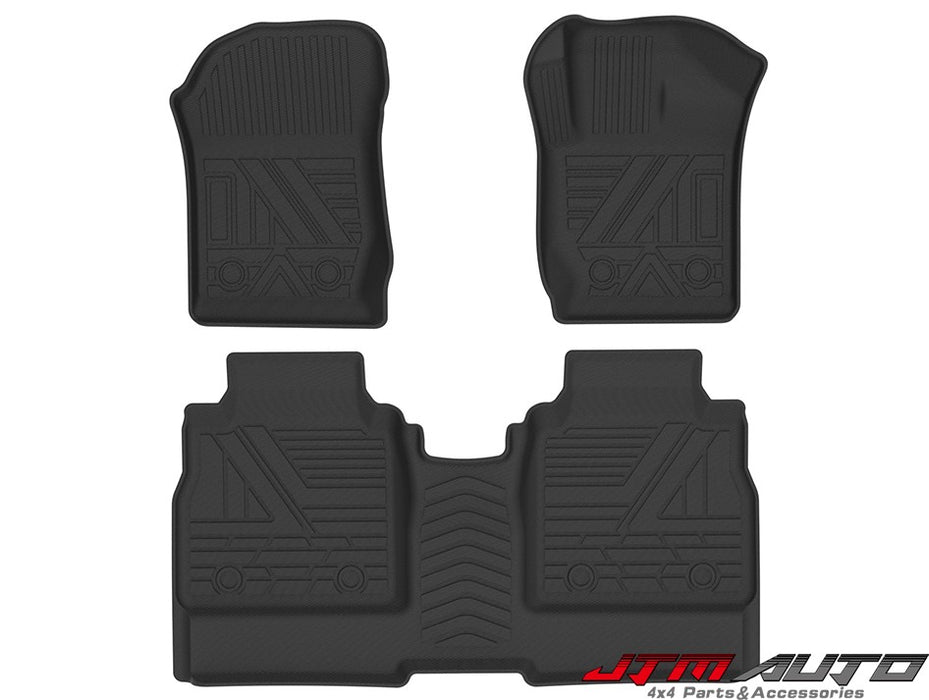 UltraMat 3D TPV Heavy Duty All Weather Floor Mats to suit GWM Cannon 2020+