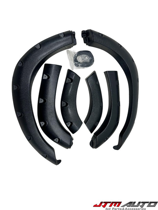 Black 6 pcs Jungle Fender Flares Wheel Arches To Suit Toyota Land Cruiser LC80