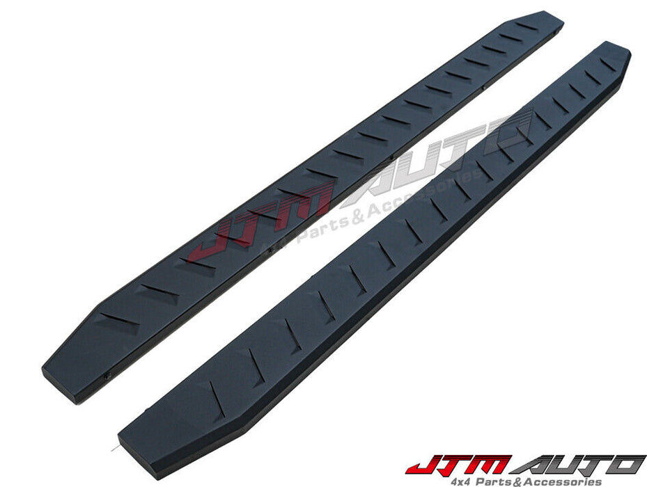 Heavy Duty Steel Black Flat Side Steps Running Board to suit VW Amarok 2023+