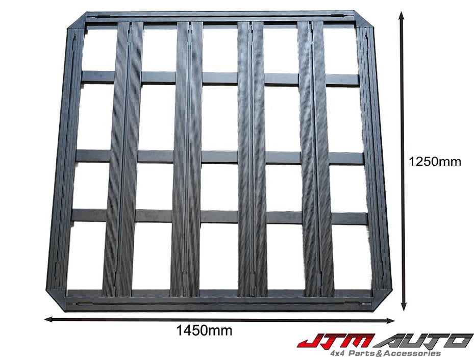 JTM Aluminium Alloy Heavy Duty Roof Rack Flat Platform Universal Carrier Baskets