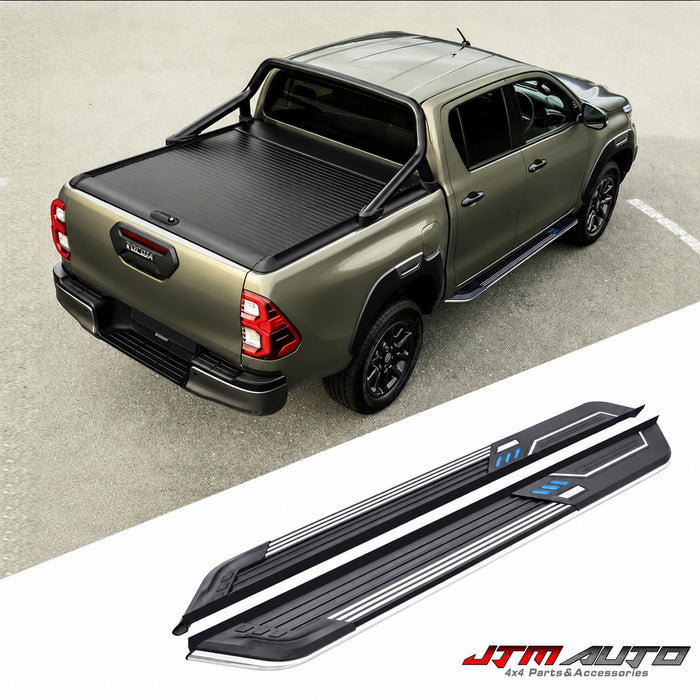 Edge Aluminum Running Board Side Step to suit Toyota Hilux N80 2015-2025