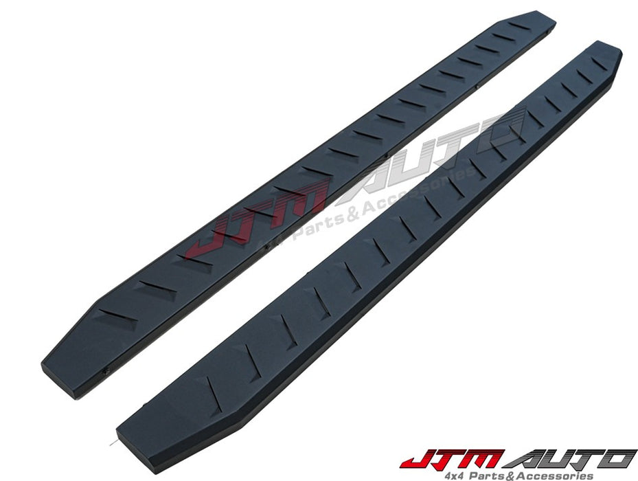 Heavy Duty Steel Black Off road Side Steps to suit Nissan Navara D27 2026+