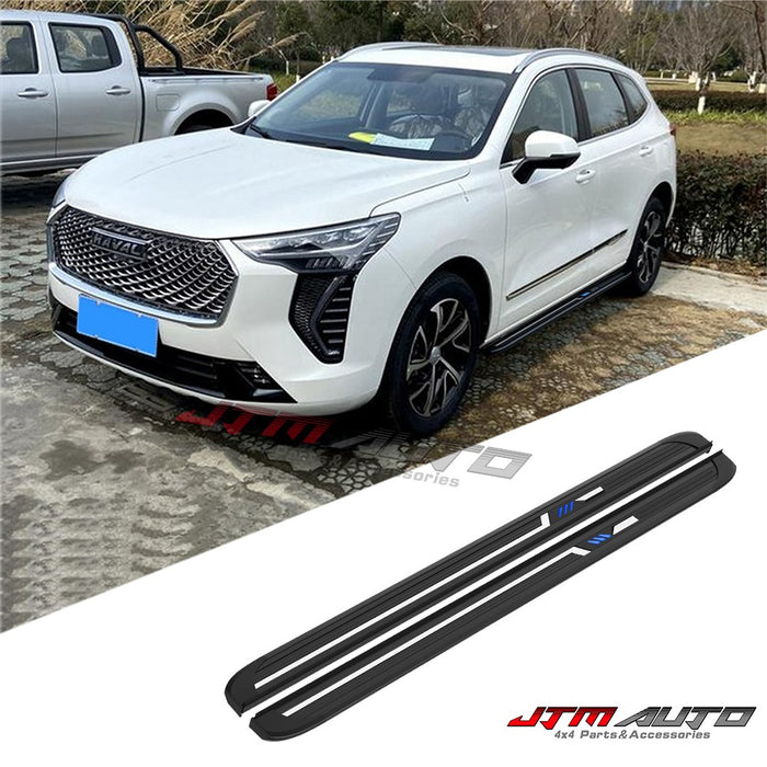 Black Aluminium Running Board Side Steps to suit GWM Haval Jolion 2021+