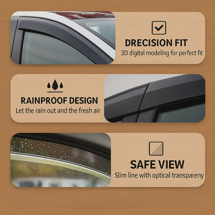 Luxury Weathershields Weather Shield Visor to suit Toyota Hilux 2026 Onwards