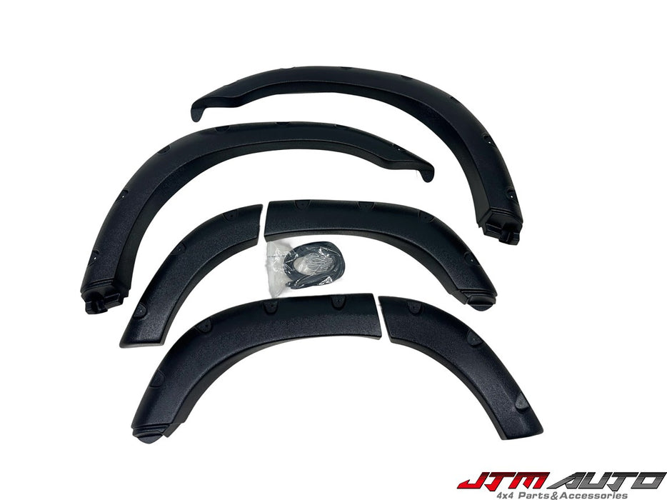 Black 6 pcs Jungle Fender Flares Wheel Arches To Suit Toyota Land Cruiser LC80