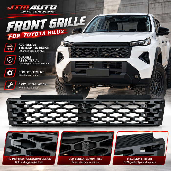 Blackout Front Grill Black Upgrade to suit Toyota Hilux N90 2026+